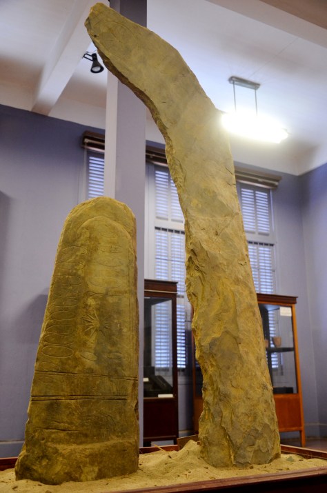 Standing stones: The Hin tang, or "Standing stones," of the mountainous province of Luang Namtha are incised with designs which are almost certainly of ritual significance, and which bear strong resemblance to motifs important to other megalithic cultures elsewhere in the region. Although these stones, which were arranged in small mountains on mountaintops, have not yet been investigated by archaeologists, it appears they have a strong cultural connection with other megalithic traditions which were scattered across mainland Asia two thousand years ago.