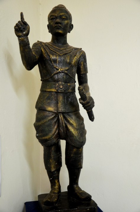 King Fa Ngum: Fa Ngum, a Lao Prince, was the legendary founder of the Lan Xang Kingdom, or Kingdom of a Million Elephants in the 14th century. As a youth he was sent into exile to Angkor and married a Khmer princess. In 1351, Fa Ngum was at the head of a Khmer army to reimpose Angkor's control over the northern Khorat plateau. After conquering the plateau, he marched north to capture Meuang Sua (Luang Prabang) of which he became lord in 1353. Because of his military successes due to his ambition and military genius, he gathered around him leaders of other meuangs. From his base in the center he sent his forces north to draw the other meuangs into his power. Then he marched south to subdue the Lord of Vientiane and Lords further south of the Mekong river. Upon return to his capital, now called Xiang Dong or Xian Thong, he announced the foundation of the Kingdom of Lan Xang. Fa Ngum's conquests are described in great detain in the Lan Xang chronicles.