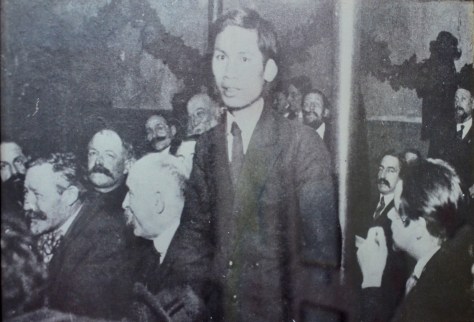 Ngugen Aiquoc at the 1920 Tours conference which saw the foundation of the French Communist Party.