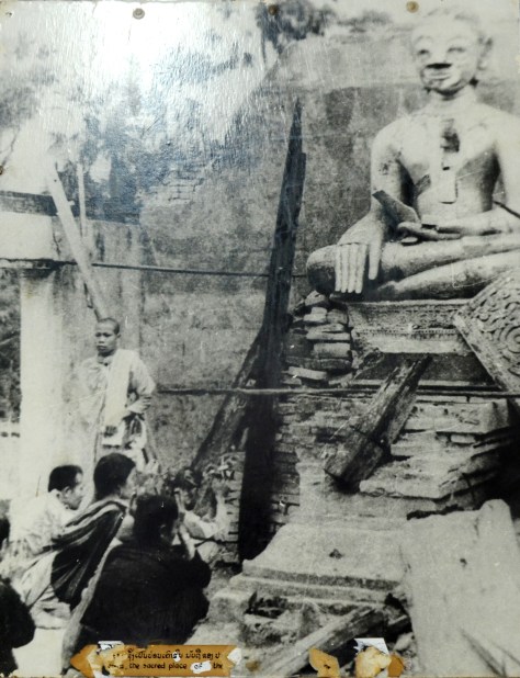 The pagoda, sacred place of the people destroyed by US imperialist.