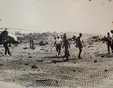 Seno airfield, one of the US imperialist air base destroyed by our army